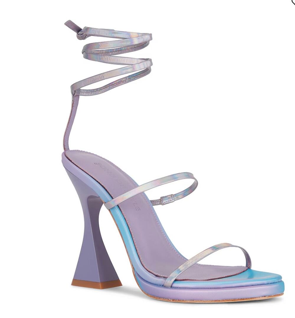 Song of Style Penelope Heel 7.5 Purple Revolve